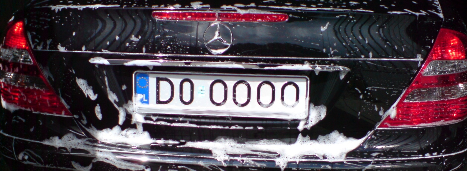 Polish individual license plate. Series since 2006